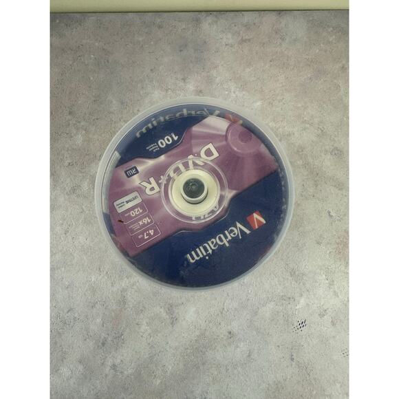 100 VERBATIM AZO Blank DVD+R Plus R 16X Branded Disc 4.7GB Spindle 95098 - Picture 3 of 5